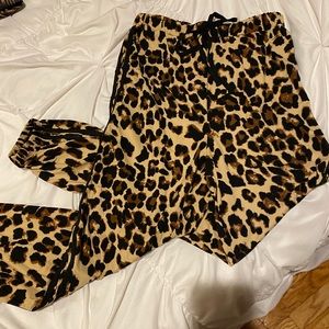 Cheetah sweatpants